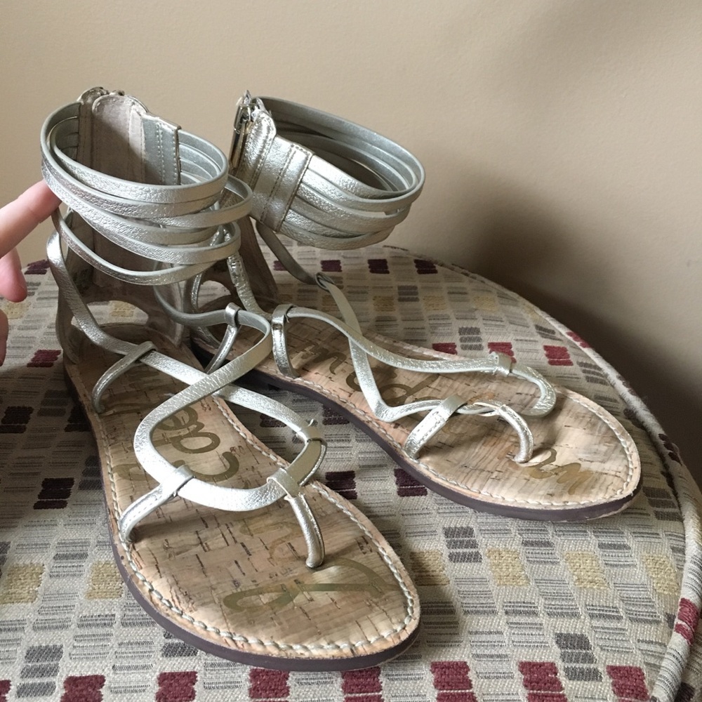 ✨Sam Edelman✨LIKE NEW Leather and Cork Sandals